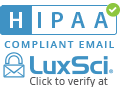 HIPAA Compliant Seal - LuxSci - Click to Verify
